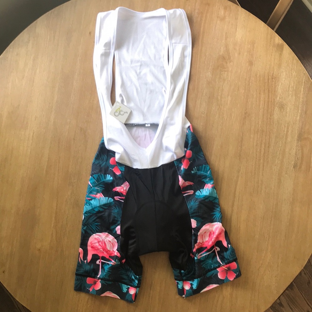 Flamingo Bicycle Booth Bib Shorts